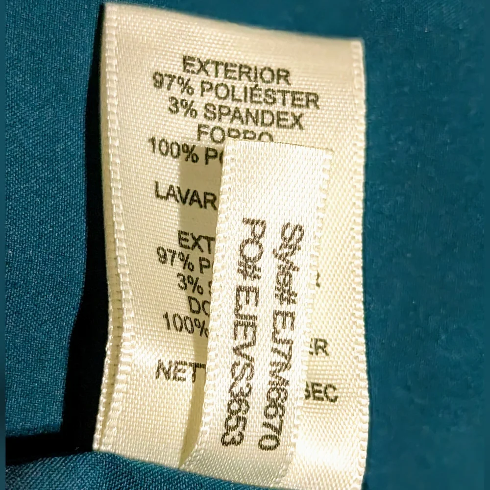 Eliza J, NWT, Ruffle Sheath Dress, in Peacock, Knee Length, Size 18 - Picture 11 of 11